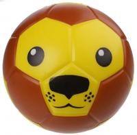 LG Imports speelbal leeuwengezicht 15 cm bruin/geel