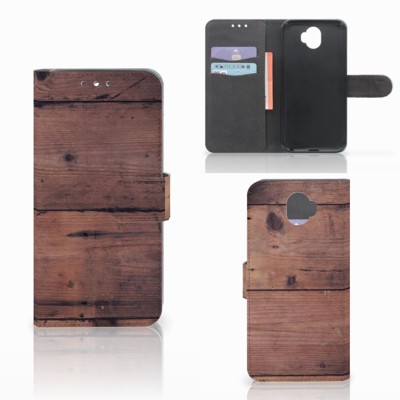 Wiko Wim Book Style Case Old Wood Wiko Wim Book Style Case Old Wood
