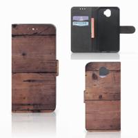 Wiko Wim Book Style Case Old Wood