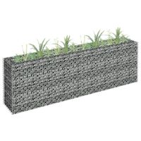 Gabion plantenbak 180x30x60 cm gegalvaniseerd staal