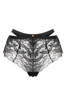 Versace culotte Barocco en dentelle - Noir