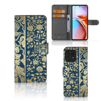 Motorola Edge 40 Pro Hoesje Beige Flowers