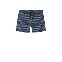 Mango Man zwemshort met all over print donkerblauw