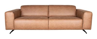 LABEL51 Bank 'Modena', 3-zits, kleur Cognac