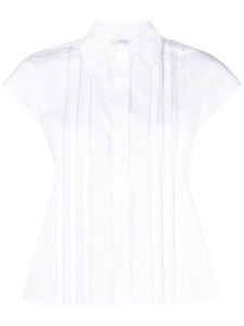 Peserico chemise en popeline à plis - Blanc