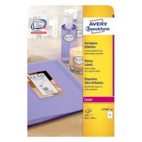 Avery L7769-40 etiket Afgeronde rechthoek Permanent Wit 160 stuk(s)