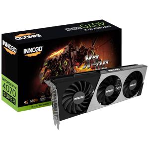 Inno 3D Nvidia GeForce RTX 4070 Super Videokaart X3 OC 12 GB GDDR6X-RAM PCIe x16 HDMI, DisplayPort NVIDIA G-Sync , Overclocked, Vulkan, Zero-Fan-Modus