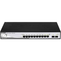 D-Link DGS-1210-10P netwerk-switch Managed L2 Gigabit Ethernet (10/100/1000) Power over Ethernet (PoE) 1U Zwart - thumbnail