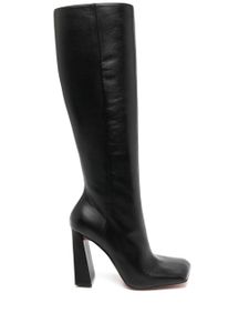 Amina Muaddi bottes Marine 95 mm - Noir