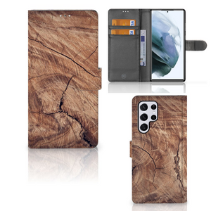 Samsung Galaxy S22 Ultra Book Style Case Tree Trunk