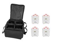 EUROLITE Set 4x AKKU TL-3 TCL white + SB-4 Soft Bag