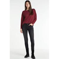 anytime super comfort basic skinny denim zwart
