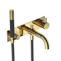 Hotbath Cobber Afbouwdeel Bad Mengkraan Gepolijst Messing PVD CB026