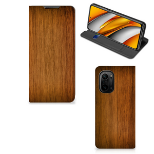 Xiaomi Mi 11i | Poco F3 Book Wallet Case Donker Hout