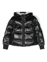 MONCLER GRENOBLE KIDS doudoune à capuche - Noir - thumbnail