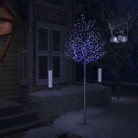 VidaXL Kerstboom 600 LED&apos;s blauw licht kersenbloesem 300 cm - thumbnail