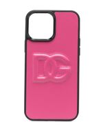 Dolce & Gabbana coque d'iPhone 13 Pro Max à logo embossé - Rose - thumbnail