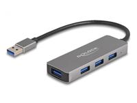 Delock 4-poorts USB 3.2 Gen 1 hub met USB Type-A aansluiting - type A aansluitingen aan de zijkant