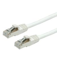 VALUE Patchkabel Cat.6 (Class E) S/FTP (PiMF), LS0H, wit, 1 m