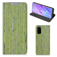 Samsung Galaxy S20 Book Wallet Case Green Wood