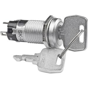 NKK Switches SK13DAW01 SK13DAW01 Sleutelschakelaar 250 V/AC 1 A 1x aan/uit/aan 2 x 45 ° 1 stuk(s)