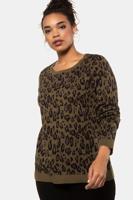 Ulla Popken luipaard pullover - Grote Maten