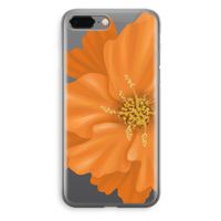 Orange Ellila flower: iPhone 8 Plus Transparant Hoesje