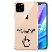 Apple iPhone 11 Pro Max Anti Shock Case Finger Don't Touch My Phone