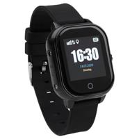 LifeWatcher Senior 2G - Zwart Alarmeringshorloge/Alarmhorloge/Senioren Horloge met Alarmknop - Alarm Polsband Armband met klittenband - Met GPS tracker en WiFi - Alarm met Belfunctie en App