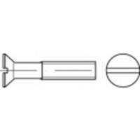 TOOLCRAFT 134286 Verzonken schroeven M8 30 mm Sleuf DIN 963 Staal Galvanisch verzinkt, Geel gechromateerd 200 stuk(s)