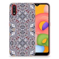 Samsung Galaxy A01 TPU Siliconen Hoesje Flower Tiles