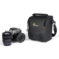 Lowepro Adventura SH 120 III Camera schoudertas met verstelbaar/verwijderbare schouderriem, rugzak voor spiegelloze camera, compatibel met Sony Alpha 7-serie, Canon Rp, zwart