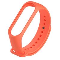 By Qubix - Compatible met Xiaomi Mi band 3/4 / 5/6 / 7 bandje OneColor - Oranje - Compatible Xiaomi bandje