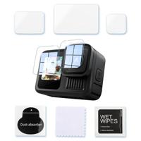 MOJOGEAR Displaybeschermfolie compatibel met GoPro Hero 13, gehard glas, complete set, eenvoudig aan te brengen, transparant