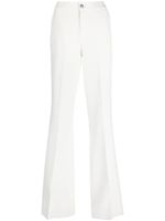 Philipp Plein pantalon évasé à taille mi-haute - Blanc - thumbnail