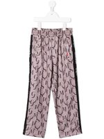 MSGM Kids pantalon à motif monogrammé - Marron - thumbnail