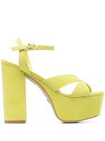 Stuart Weitzman sandales Miami 140 mm à plateforme - Vert