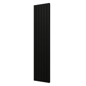 Designradiator Plieger Cavallino Retto Dubbel 1287 Watt Middenaansluiting 200x45 cm Zwart