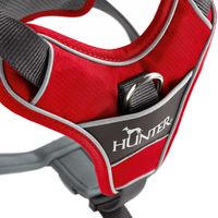 Hunter 67632 hond & kat harnas M Grijs, Rood Nylon, Polyester Trektuig - thumbnail