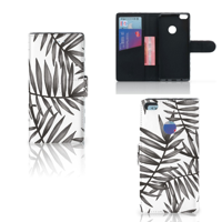 Huawei P8 Lite 2017 Hoesje Leaves Grey