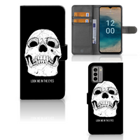 Telefoonhoesje met Naam Nokia G22 Skull Eyes - thumbnail