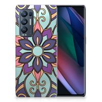 OPPO Find X3 Neo TPU Case Purple Flower