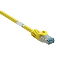 Renkforce RF-5088652 RJ45 Netwerkkabel, patchkabel CAT 6A S/FTP 5.00 m Geel Snagless, Vlambestendig 1 stuk(s)