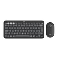 Logitech Pebble 2 Combo, draadloos toetsenbord en muis, stil en draagbaar, aanpasbaar, Logi Bolt, Bluetooth, Easy-Switch voor Windows, macOS, iPadOS, Chrome, US International QWERTY indeling - Grafiet