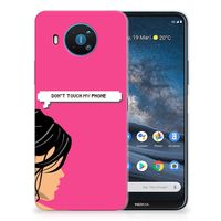 Nokia 8.3 Silicone-hoesje Woman Don't Touch My Phone