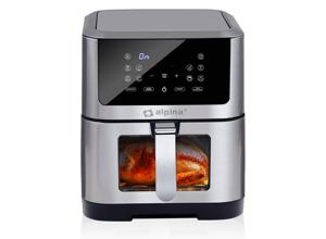 alpina Airfryer XXL - Hetelucht Friteuse 8L - 80 tot 200°C - 1800W - Digitaal Display