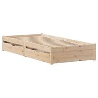 vidaXL Bedframe zonder matras massief grenenhout 90x190 cm
