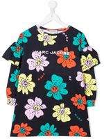 Marc Jacobs Kids robe volantée à fleurs - Bleu