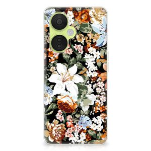 TPU Case voor OnePlus Nord CE 3 Lite Dark Flowers