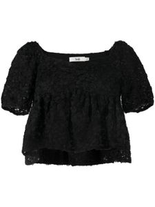 b+ab blouse à manches bouffantes - Noir